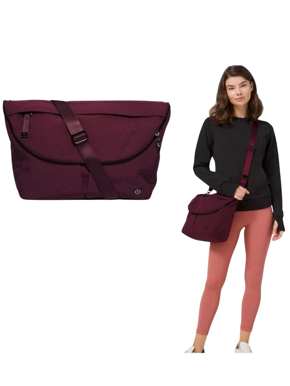 Lululemon All Night Festival Bag 10L Large
Cassis Notebook Pocket Crossbody Tote
